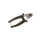 PRO Workshop cable cutter with dual cutting heads, ergonomic handle, and locking jaw for precise electrical work.