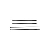 Profile Design bike frame protection strip kit with cable tie channels, featuring durable plastic strips on a bike frame.