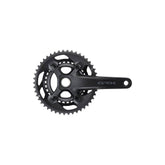 Shimano GRX FC-RX600 gravel bike double chainset with 46/30T crank arms and 165mm length for 11-speed components.