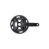 Shimano GRX FC-RX600 46/30T double chainset for gravel bikes, 11-speed crankset with 165mm crank arms, black finish.