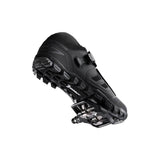 Shimano PD-ME700 SPD clipless pedals in black, designed for cross-country and trail riding, dual-sided for easy clipping.
