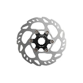Shimano SM-RT70 Center Lock Rotor with Ice Tech for bicycle braking, showing the rotor's surface and center lock mounting system.