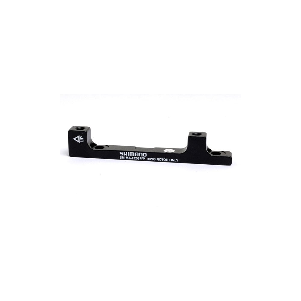 Shimano adapter post spares and accessories for 203mm disc rotor with 180mm mount, bicycle component for disc brake setup.