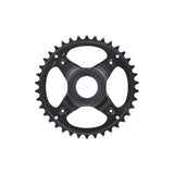 Shimano STEPS SM-CRE70 38T single chainring for e-bike, featuring 11/10/9 speed compatibility and 50mm chainline.