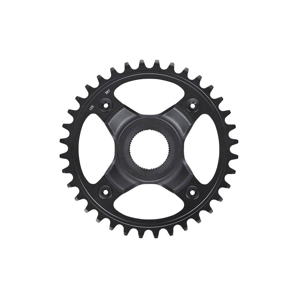 Shimano STEPS SM-CRE70-12-B 12-speed 36T single e-bike chainring with 53mm chain line, for Shimano e-bike components.