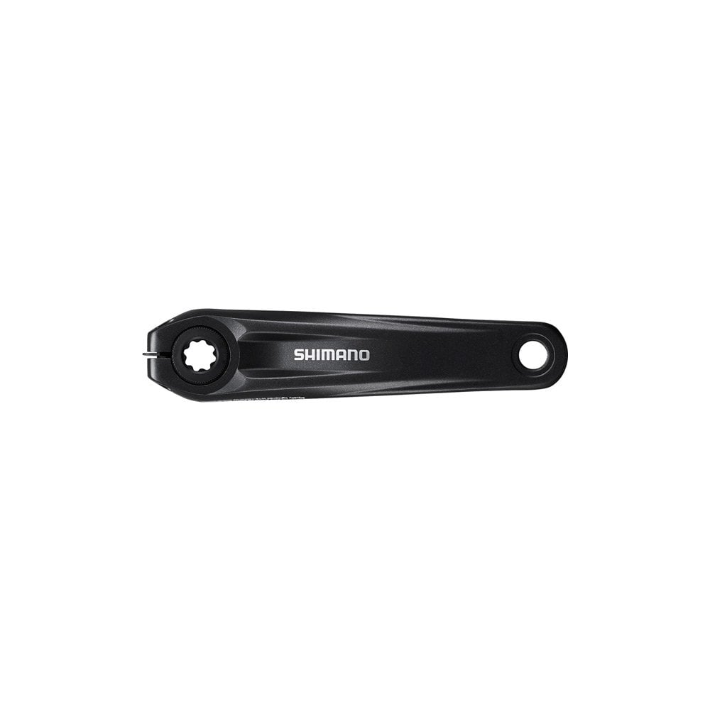 Shimano STEPS FC-E8000 e-bike crank arm set with 160mm length, black components for drivetrain upgrade.