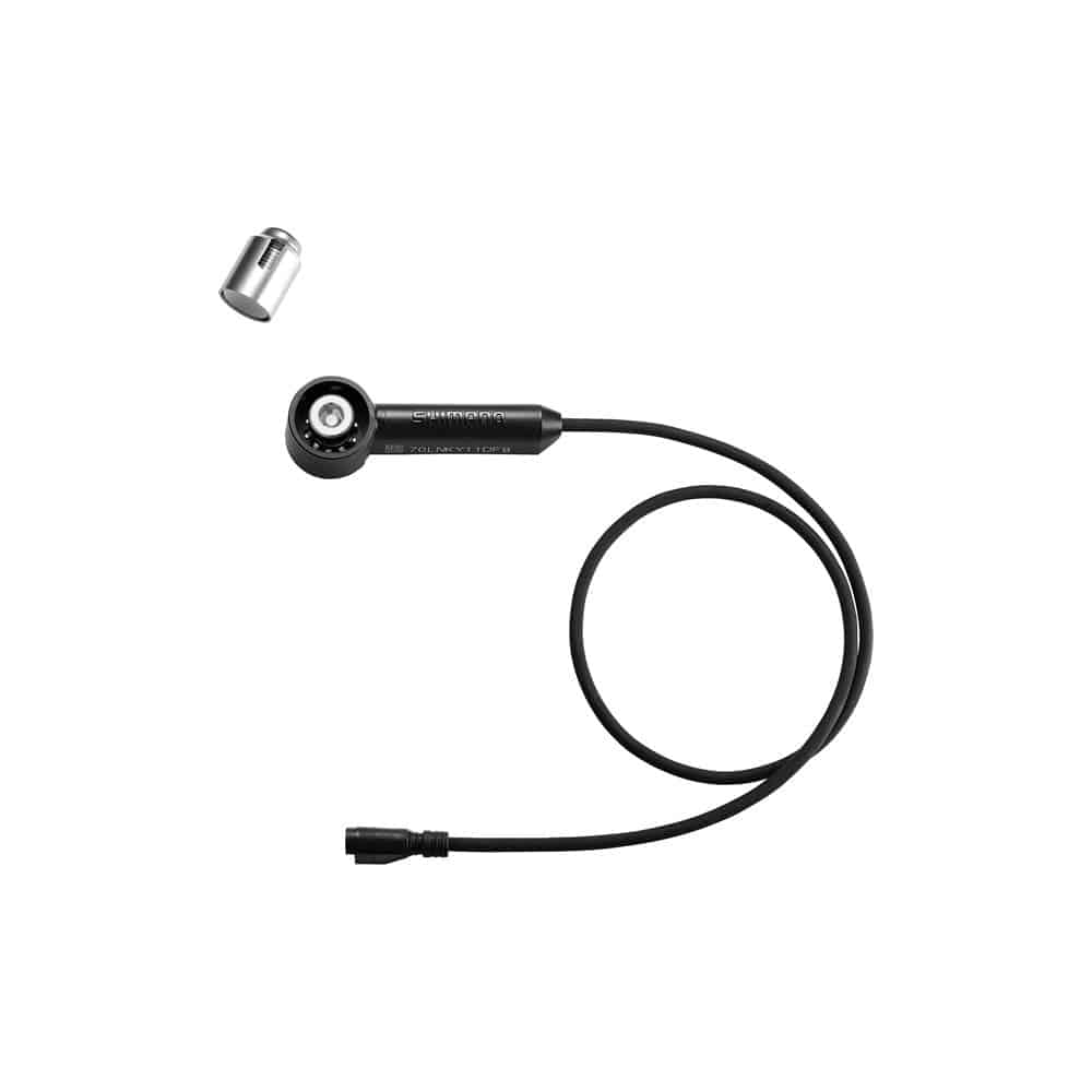Shimano STEPS SM-DUE10 e-bike speed sensor unit with 760mm cable and hex fixing bolt, component for e-bike systems