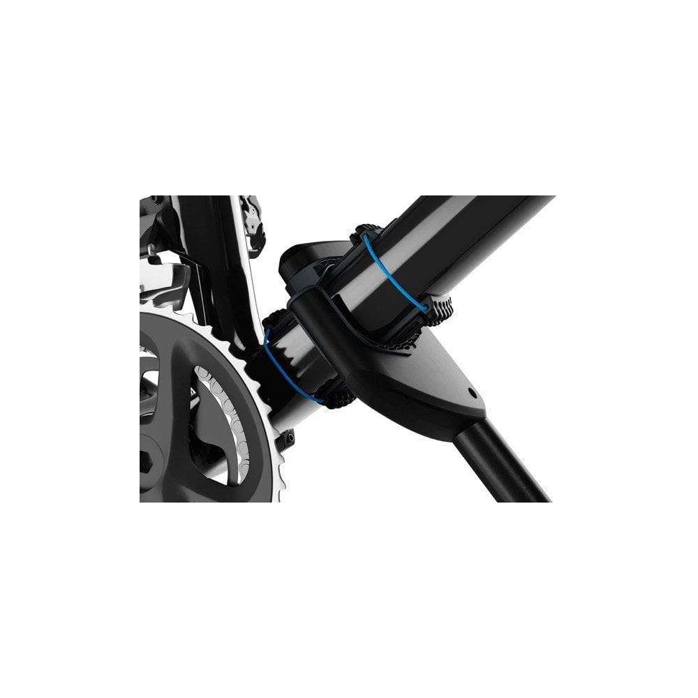Thule Carbon Frame Protector for bike racks showing adjustable, scratch-resistant padding on a bicycle frame accessory.