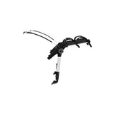 Thule OutWay rear-mount 2 bike carrier rack with anti-sway and locking cable for secure transport of bicycles.