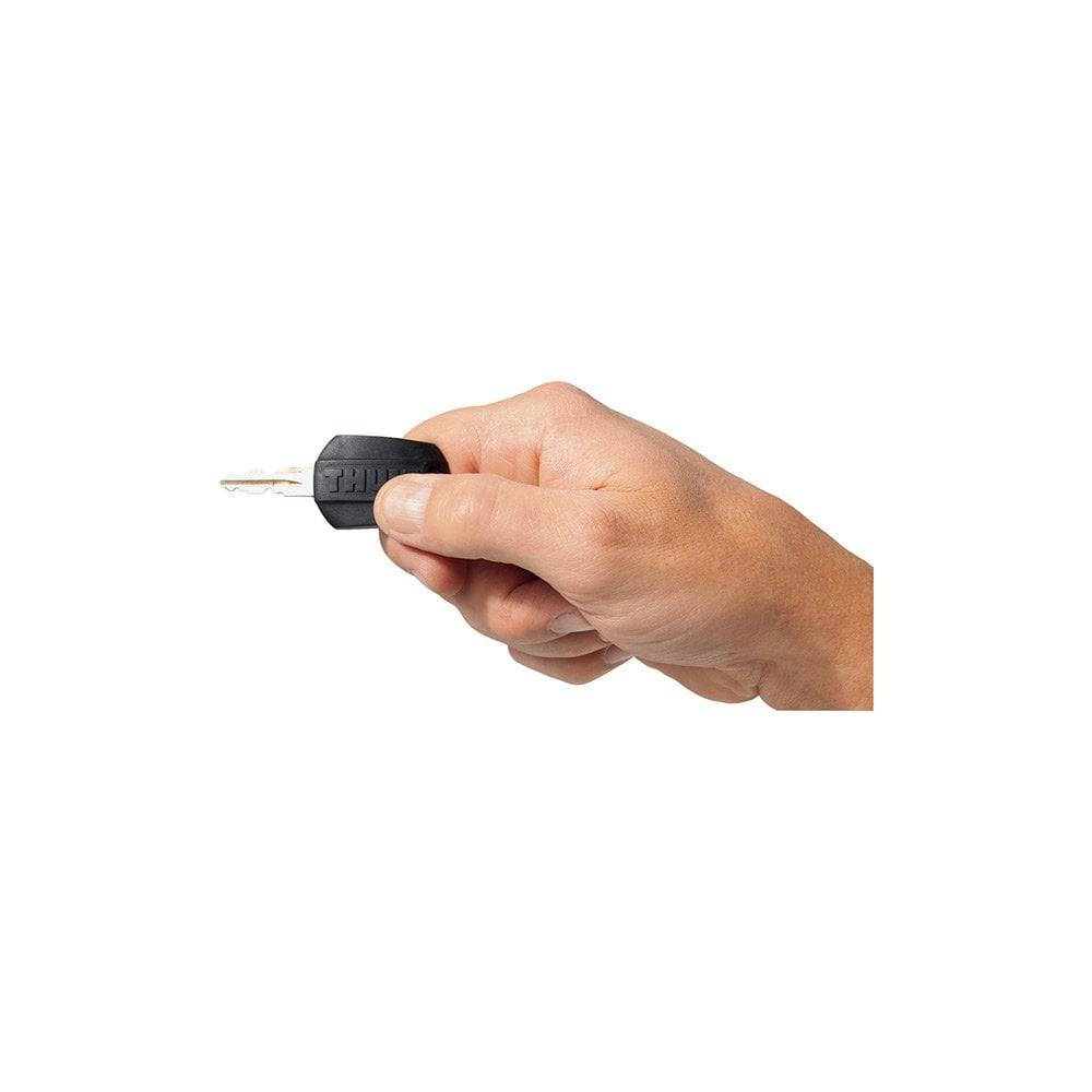 Thule One Key System lock cylinder replacement with one key, compatible with Thule mounts and accessories.