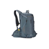 Thule Rail Pro E-MTB hydration backpack in slate with 18L cargo space and 2.5L reservoir, designed for cycling accessories.