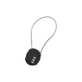 Urban Iki front seat wire lock with combination lock for securing child bike seats and accessories.