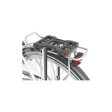 Urban Iki carrier mount for rear childseat on e-bike, quick and secure attachment accessory, compatible with urban and electric bikes.