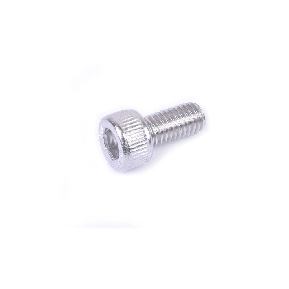 Wheels Manufacturing M4 x 14mm flat head screw for workshop repair, shown in close-up with precise threading and head detail.