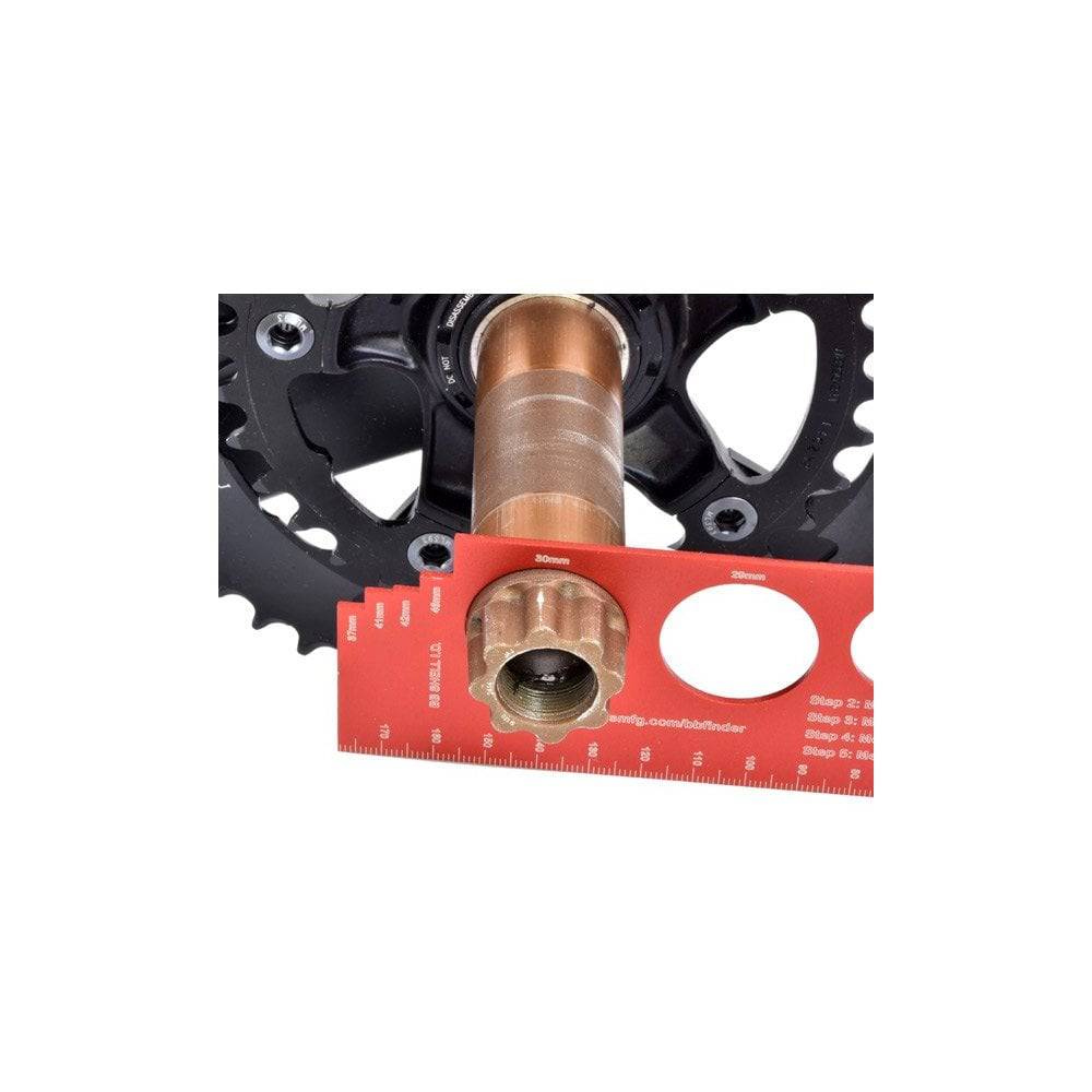 Wheels Manufacturing Bottom Bracket Gauge Tool for accurate bike measurements, workshop tool for precise bike fit adjustments
