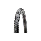 Maxxis Minion DHF WT mountain bike tyre with EXO+ protection, tubeless ready, featuring knobby tread for aggressive trail riding.