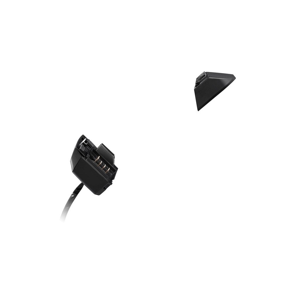Shimano Spares BM-E6010 250mm harness assembly for e-bike electrical system, showing black wiring and connectors.