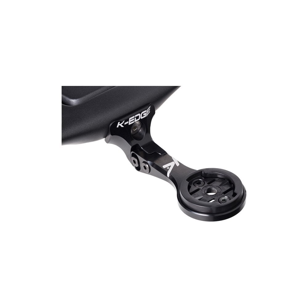K-Edge Garmin mount for Trek Madone and Emonda Gen 6 integrated bar stem, black bike component for cycling navigation.