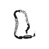 Kryptonite Keeper 585 bicycle chain lock with integrated 5mm x 85cm chain for bike security, black metal accessory.