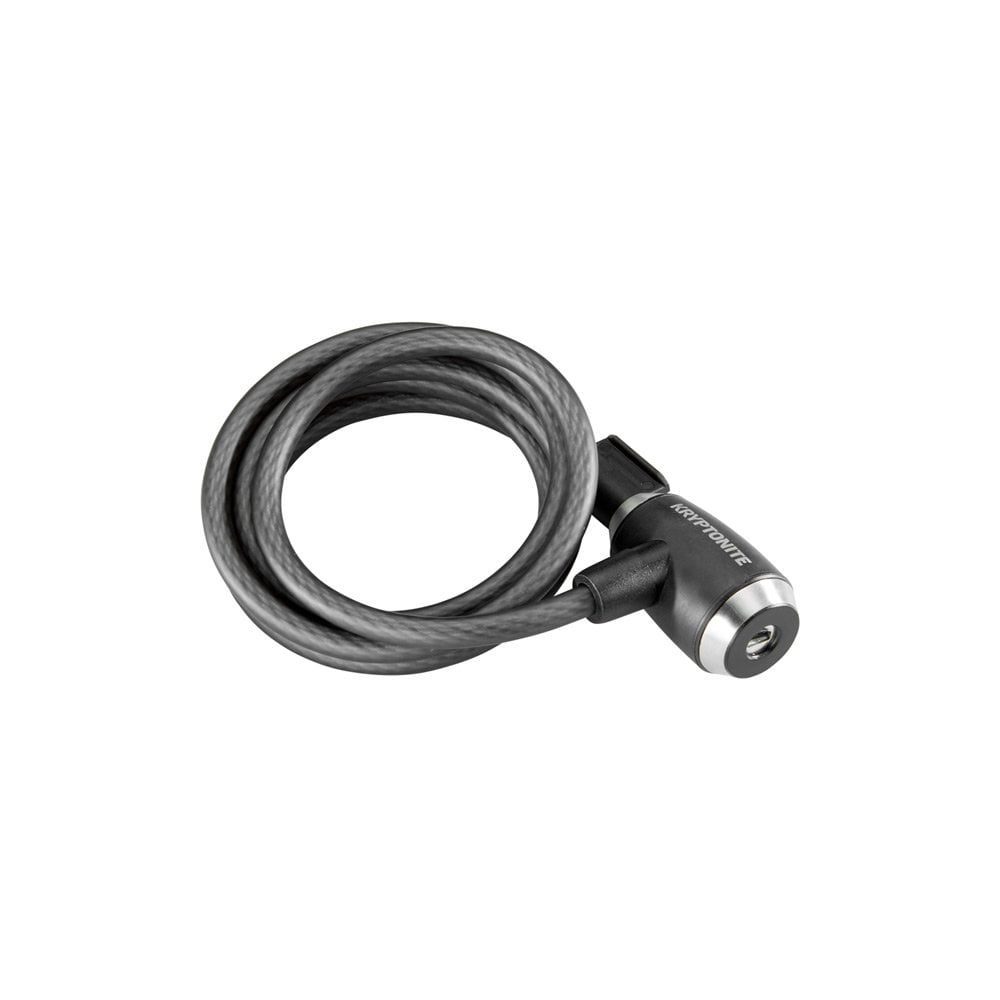 Kryptonite Kryptoflex 1018 key cable lock, 10mm x 180cm, weather-resistant security cable with key lock for bike or equipment security.