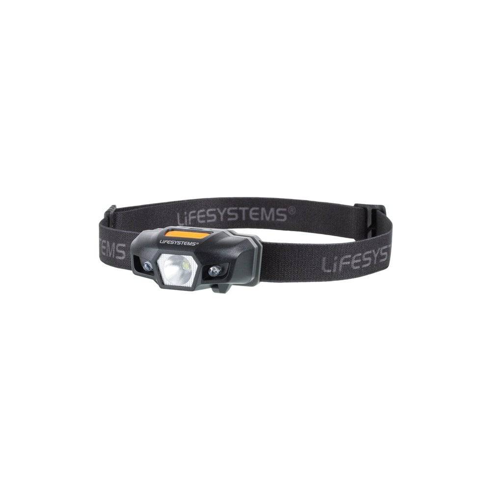 Lifesystems Intensity 155 waterproof LED head torch with 155 lumens, adjustable straps, and durable design for outdoor activities.