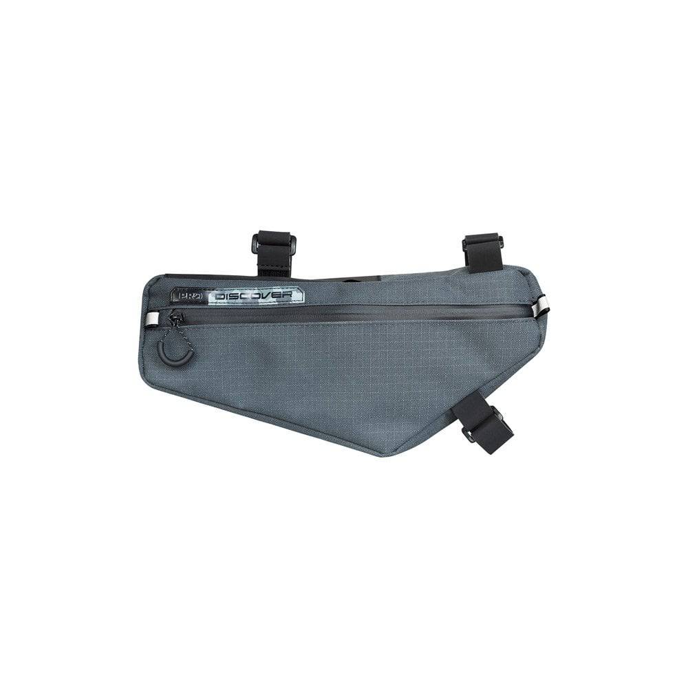 PRO Discover Compact Waterproof Frame Bag 2.7L with reflective details, designed for cycling bike frame accessories