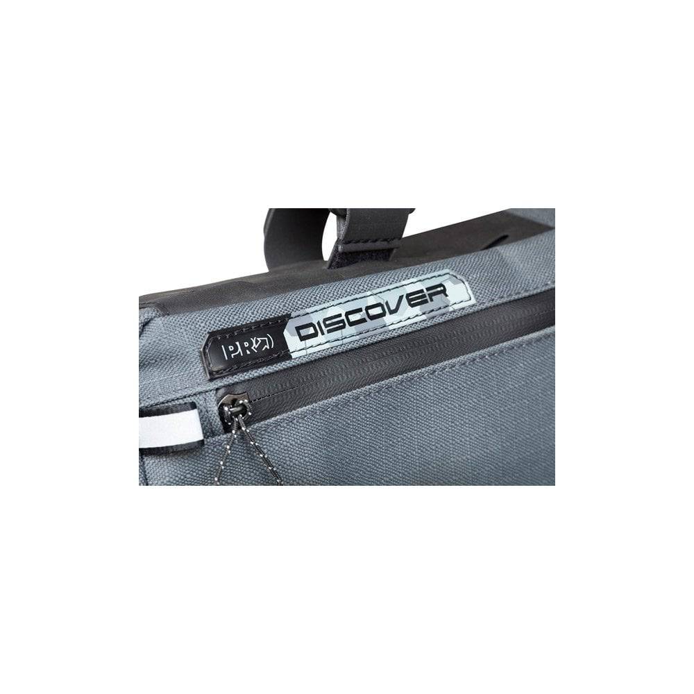 PRO Discover Compact Waterproof Frame Bag for cycling, 2.7L capacity with reflective details, fits securely on bike frame.