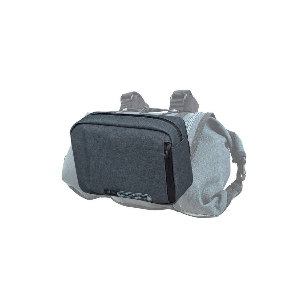 PRO Discover Compact 2.5L waterproof handlebar bag with reflective details, ideal for cycling accessories.