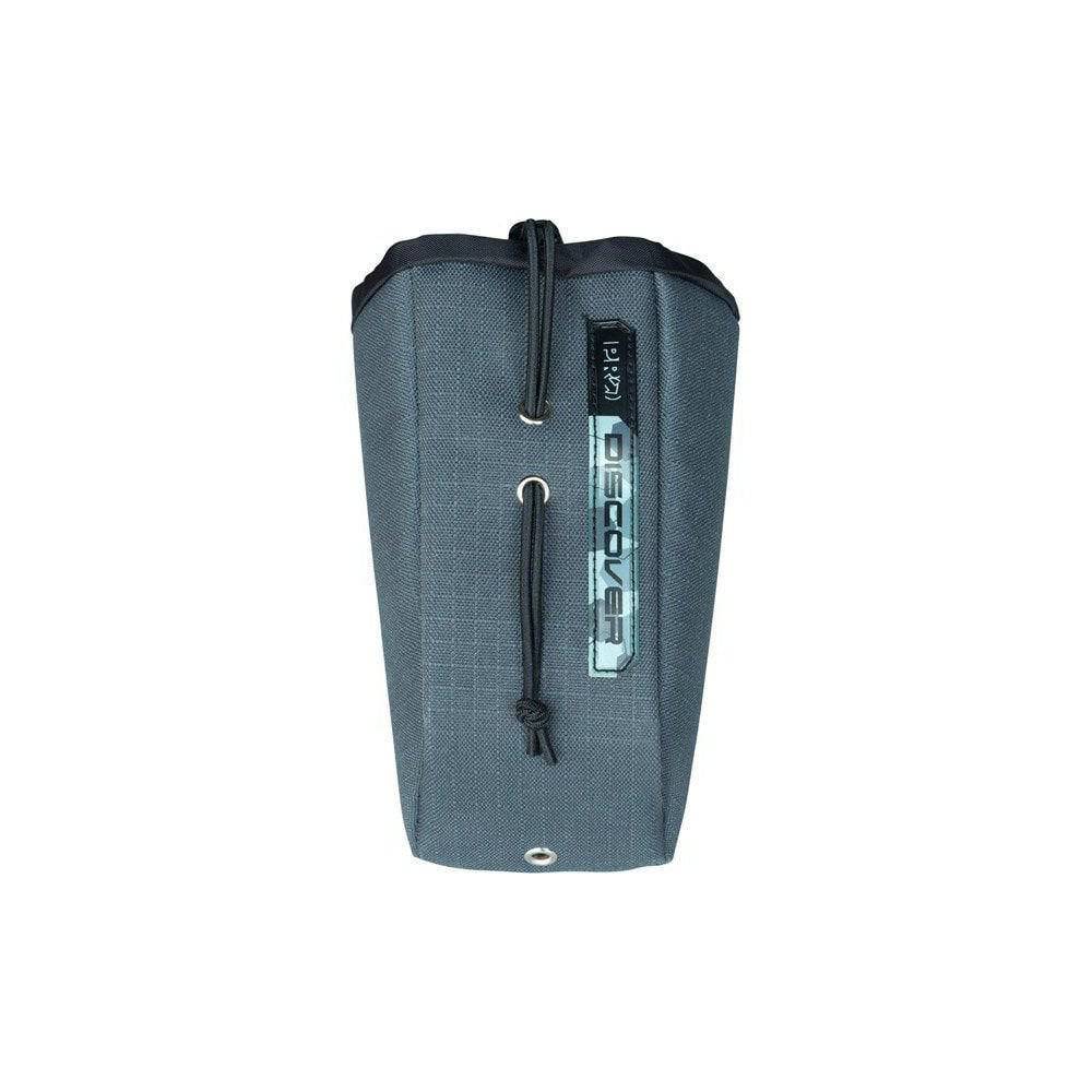 PRO Discover waterproof bike frame pouch with quick closure, designed for snacks and bottles, ideal accessories for cycling.