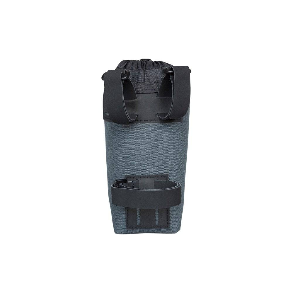 PRO Discover waterproof bike frame pouch with quick closure, designed to hold snacks and bottles securely during cycling rides.