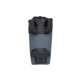 PRO Discover waterproof bike frame pouch with quick closure, designed to hold snacks and bottles securely during cycling rides.