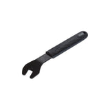 PRO Workshop 15mm Pedal Spanner Wrench with rubber grip for bike pedal removal, shown with ergonomic handle and sturdy metal construction.