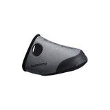 Shimano Men’s S-PHYRE cycling toe overshoes with BOA® dial for cold weather cycling, showcasing black waterproof footwear with adjustable fit.