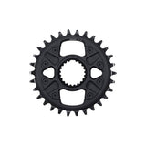 Shimano Deore FC-M6100-1 12-speed 30T single chainring for mountain bike, shown with direct mount design.