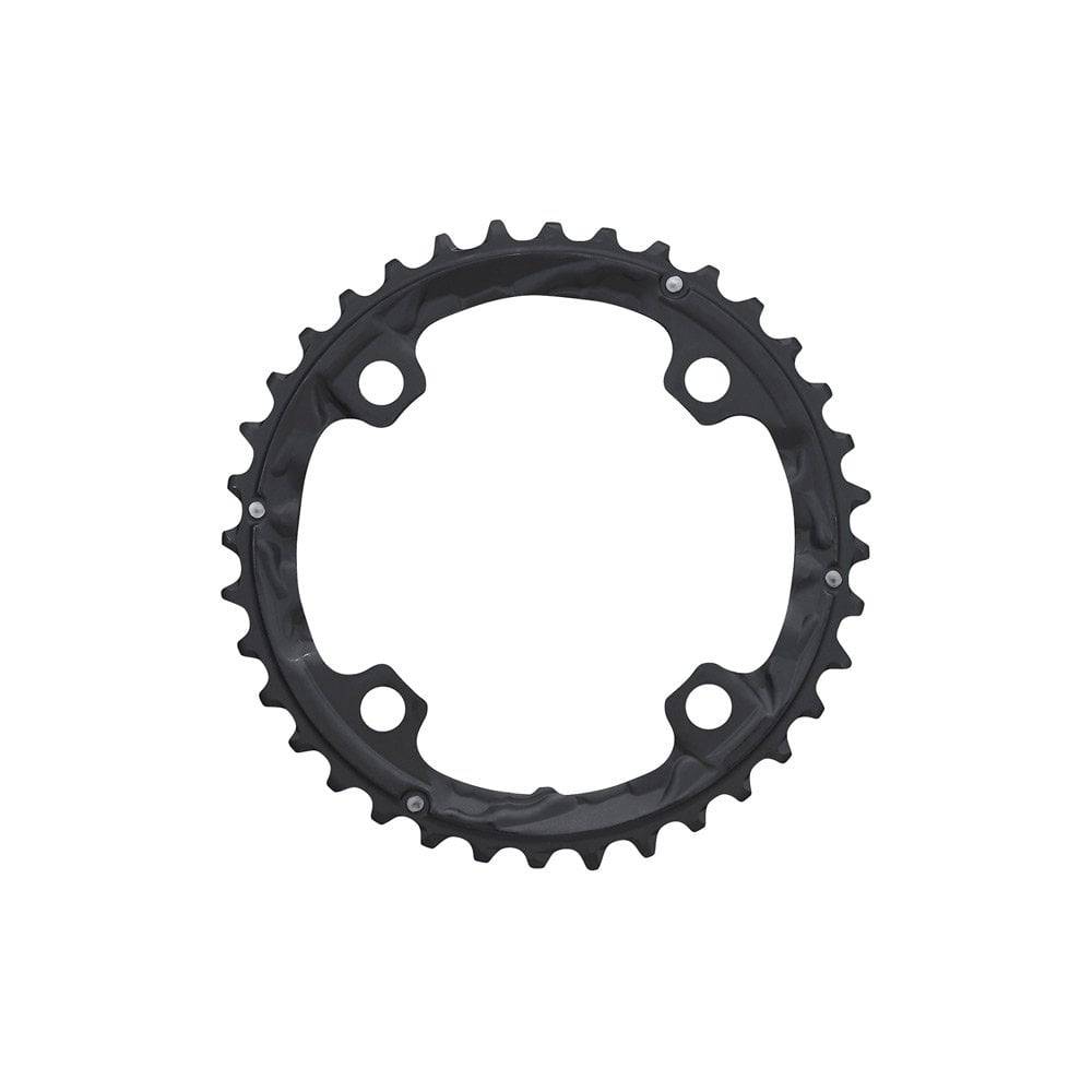 Shimano Deore XT FC-T781 10-speed triple chainring, 36T black replacement component for mountain bikes.