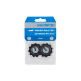 Shimano Deore RD-M6000 GS rear derailleur tension and guide pulley set for bike component maintenance.