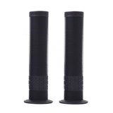 Black DMR Grip 25 Flange BMX handlebar grip for park, street, and dirt jump riding, celebrating 25th anniversary, shown on bike.