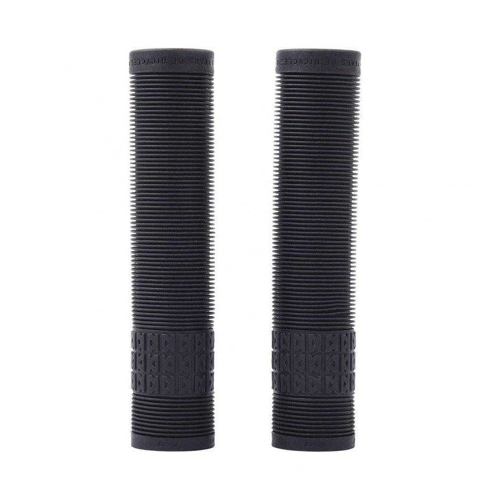DMR Grip 25 flangeless black BMX and dirt jump handlebar grip with 25th anniversary branding, designed for durable bike control.