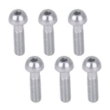 Thomson black replacement stem bolts, 6-pack, bicycle stem hardware components for secure bike stem installation.
