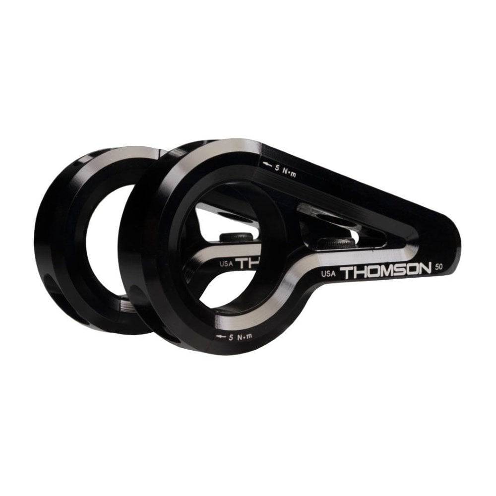 Thomson Elite direct mount mountain bike stem in black, 0° angle, fits 31.8mm handlebars and MTB forks, 2012+ models.