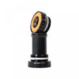 Praxis Works Shimano 24mm road bottom bracket with CNC alloy cups, BSA 68mm threading, for bike components.