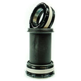 Praxis Works BB M30 T47 internal bearing road bottom bracket with 85.5mm spindle for stepped axles, shown mounted on bike component.