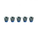 Praxis Works 48/32 chain ring bolts spare set with 5 bolts for 110BCD cranksets, made for bike component replacement.