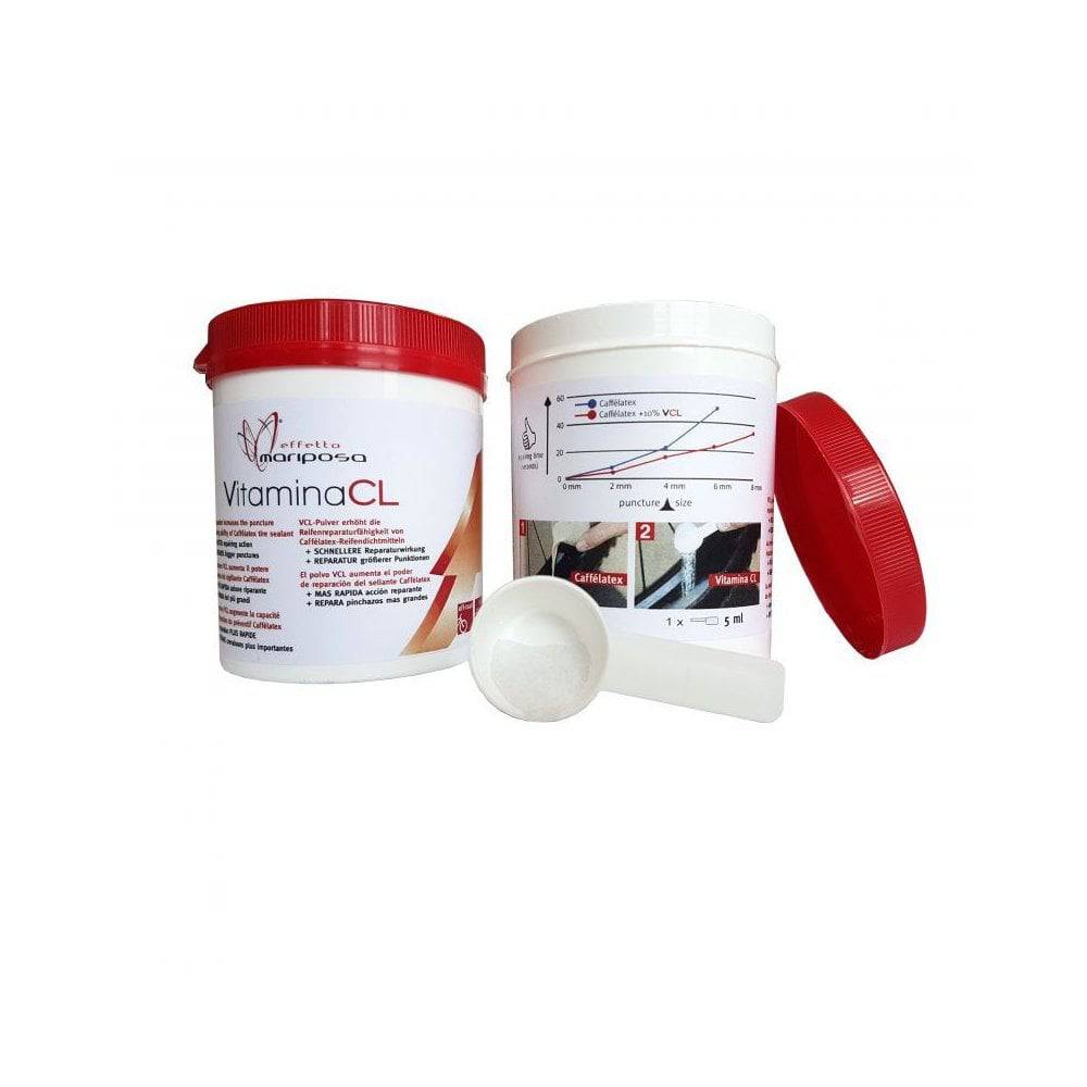 Effetto Vitamina CL tubeless tyre sealant additive bottle by Effetto Mariposa, 200ml for puncture repair enhancement