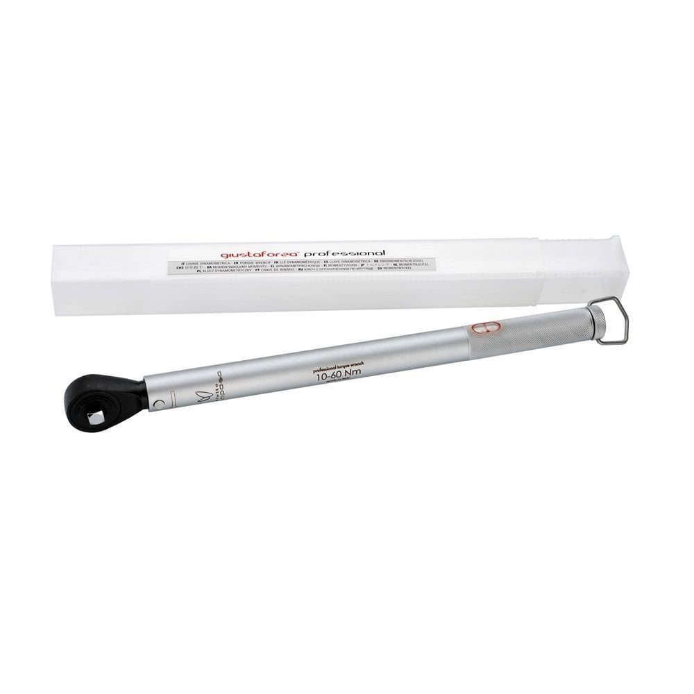 Effetto Giustaforza II 10-60 Pro torque wrench with 3/4-1/2 adapter for bike maintenance, workshop tool by Effetto Mariposa