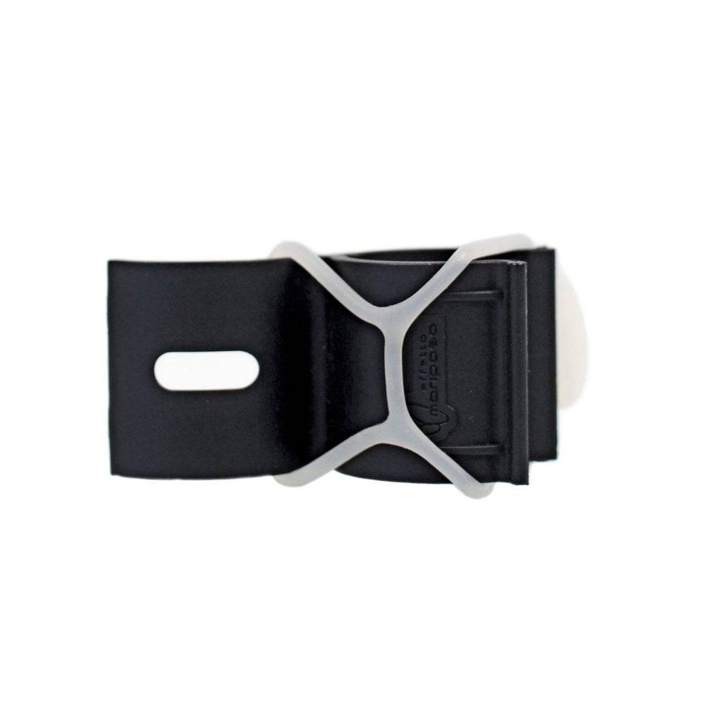 Effetto Mariposa Effetto Espresso OSFA clip for securing espresso and doppio canisters under bottle cages on bikes.