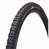 Challenge GRIFO RACE V CL Black 700x33 road bike tyre with 120tpi for racing and training, featuring a sleek black design.