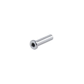 Trek wide flanged front brake nut in grey with 12.7mm diameter and 34mm length, designed for bike mudguard threads.