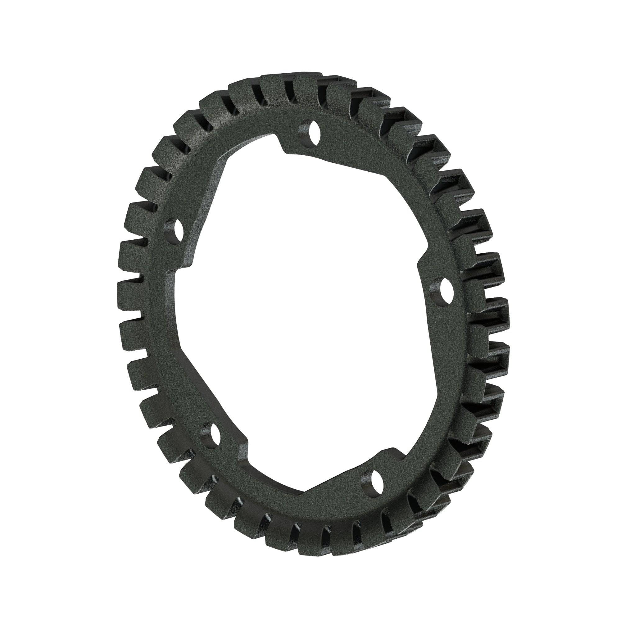 Trek TAB belt drive chainring replacement for e-bike components, showing a silver circular chainring with teeth for bike drive system.