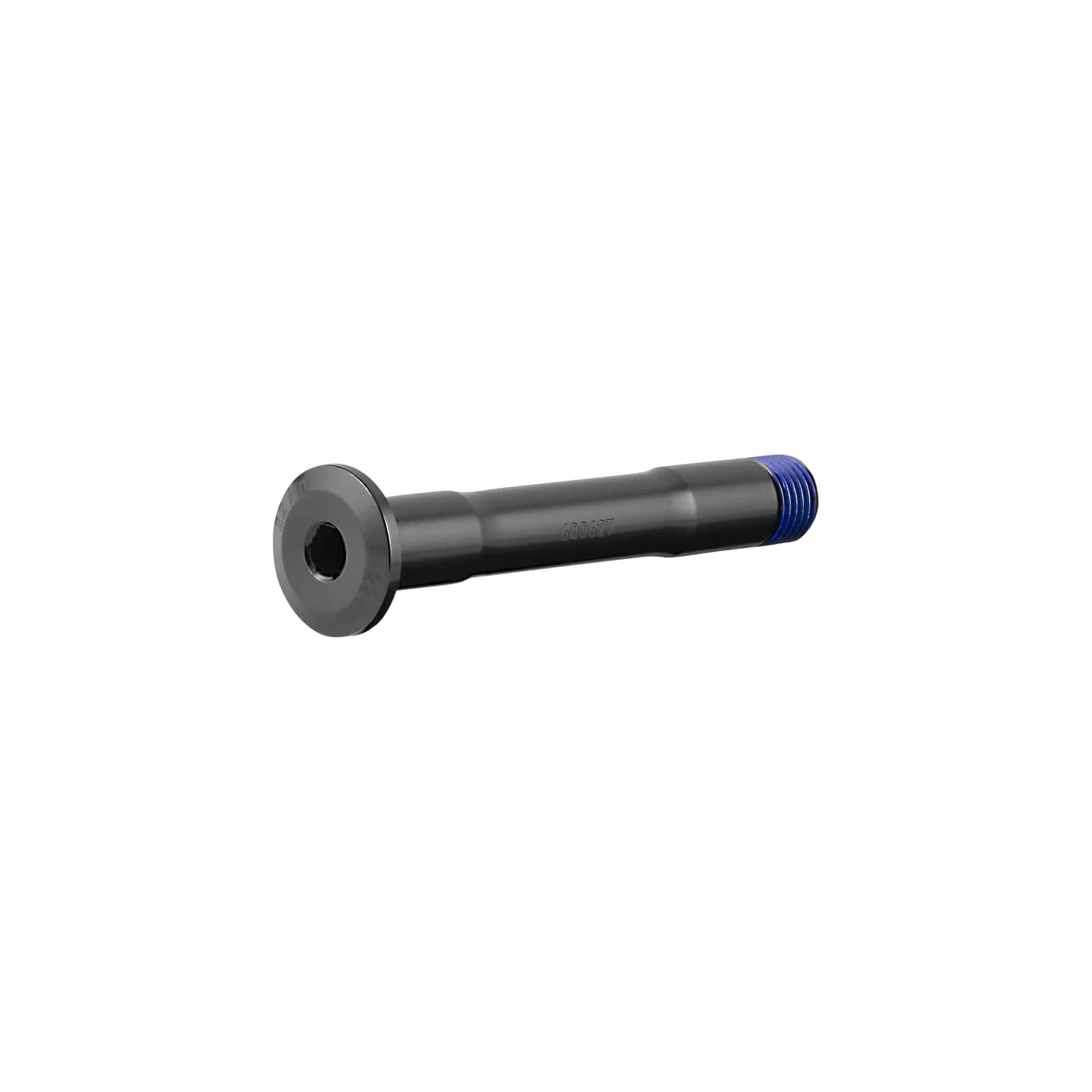 Trek 2021 Slash 29 rockers pivot axle bolt, black alloy, M12 x 81.3mm mountain bike component showing the bolt in detail.